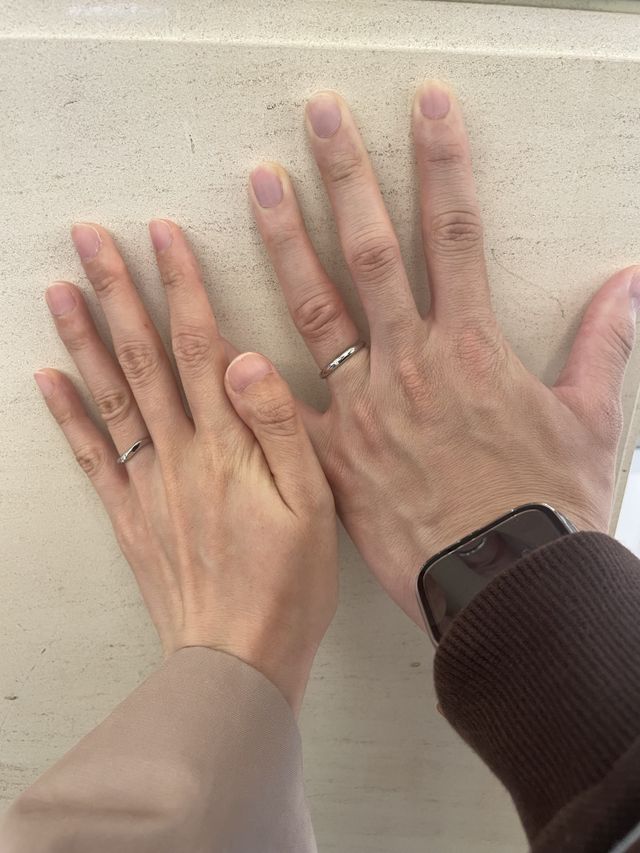 結婚指輪を購入させていただきました。