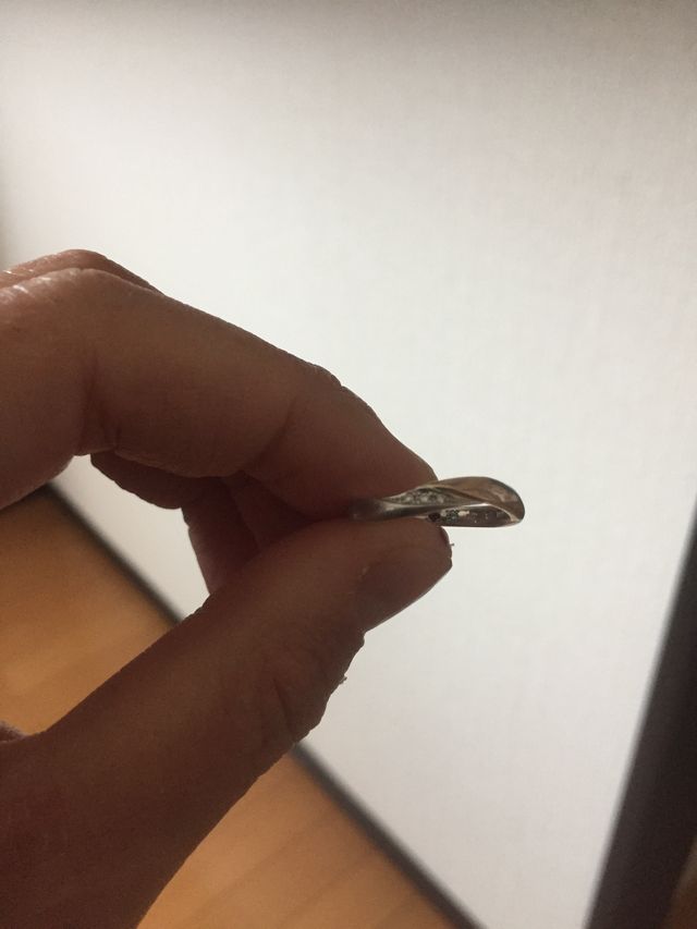 細かいダイヤがたくさん埋め込まれています