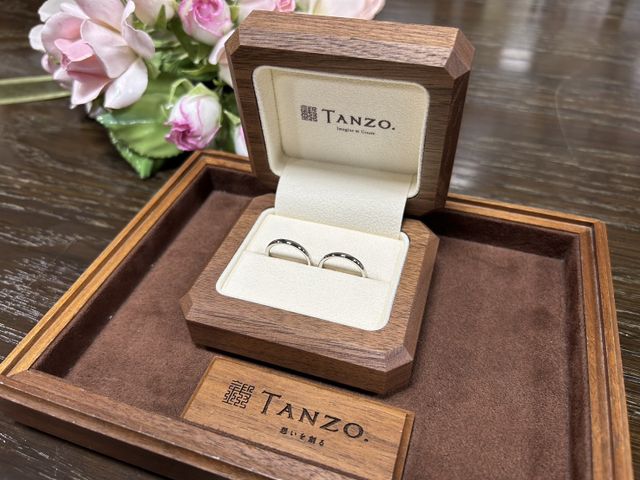 くるみの木の箱でご納品いただきました！