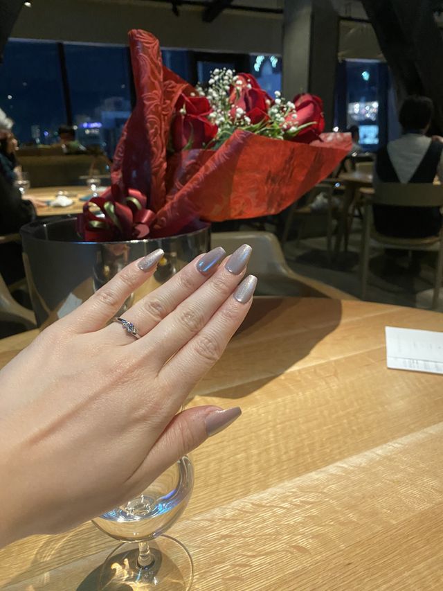 プロポーズ時の写真です。