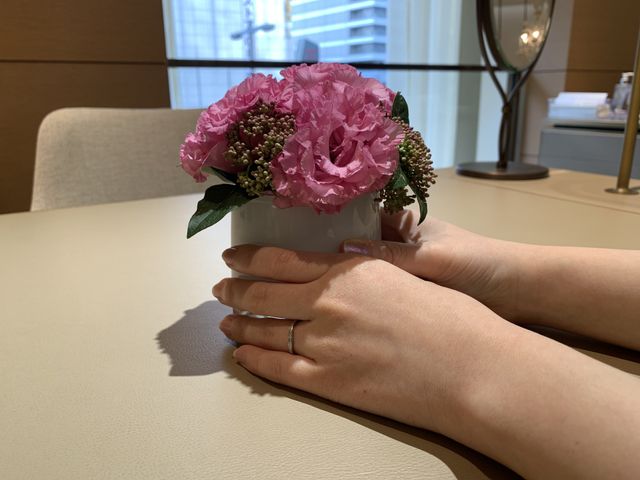 キラキラ輝く指輪