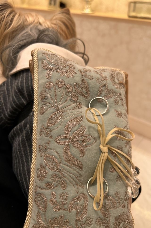 結婚式の時のリングドッグ&リングピロー