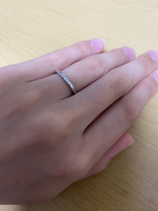 ティファニー　指輪着用時