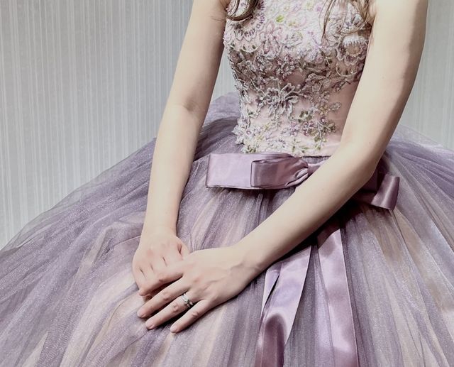 カラードレス着用時