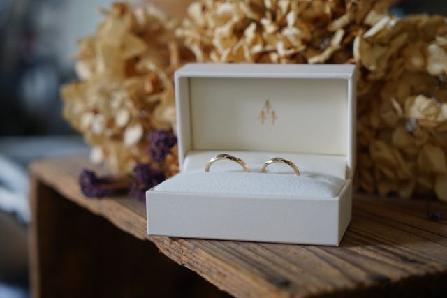 手作りの結婚指輪です！
イメージ通りの仕上がりで大満足です！