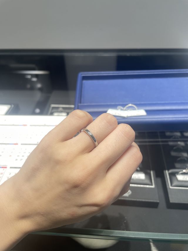 購入前の試着にて