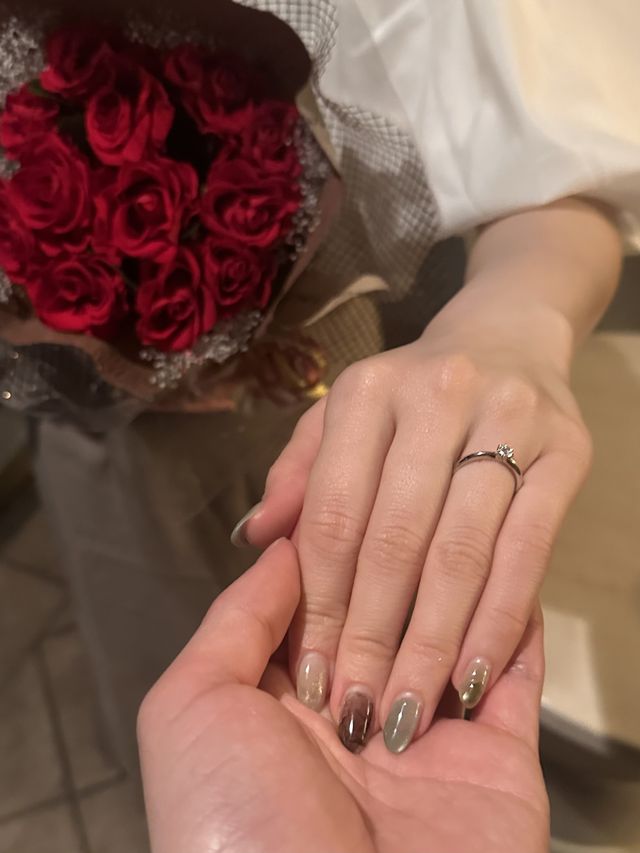 プロポーズの際の写真です。