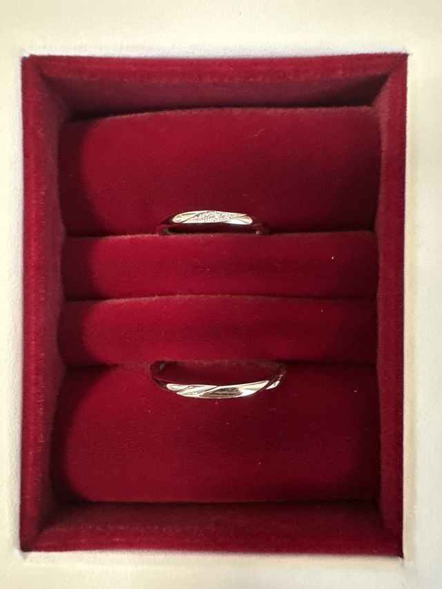 ペアの指輪です。