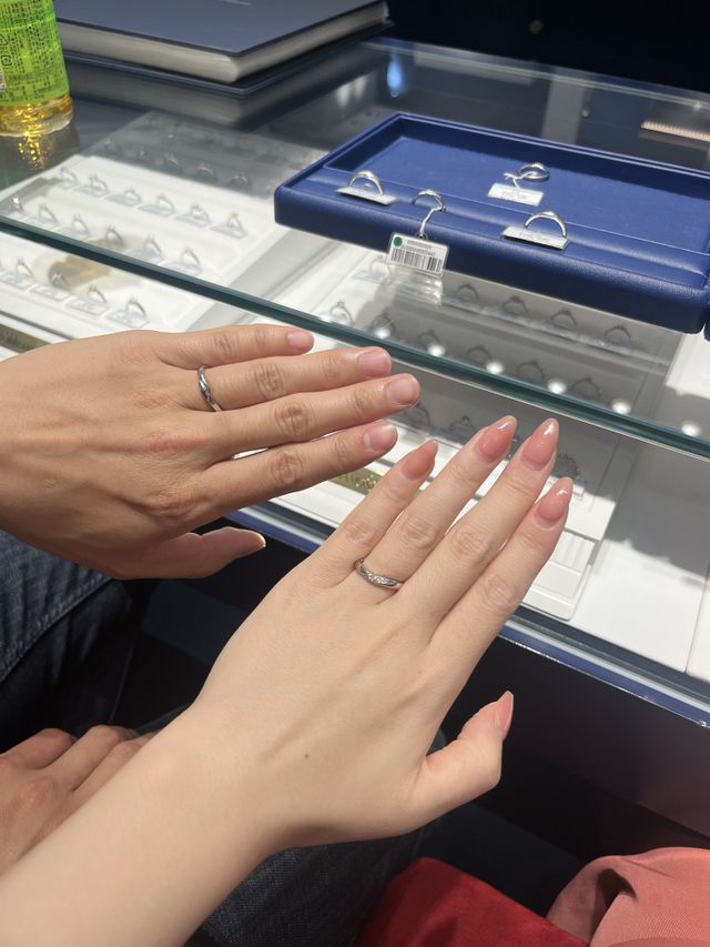 リングが太めで重厚感のあるデザインが素敵でした。