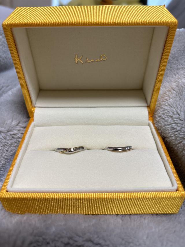 婚約指輪に背面の形を合わせてもらいとても満足です♡