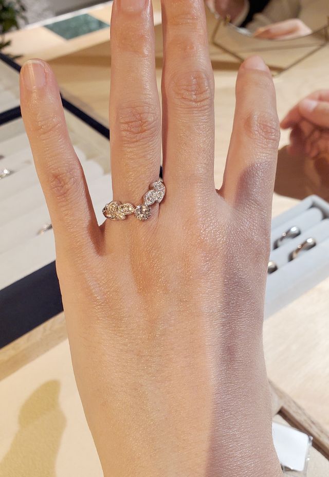 葉のモチーフがすごく可愛い