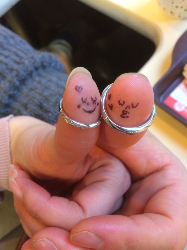 指輪とっても気に入りました♡
