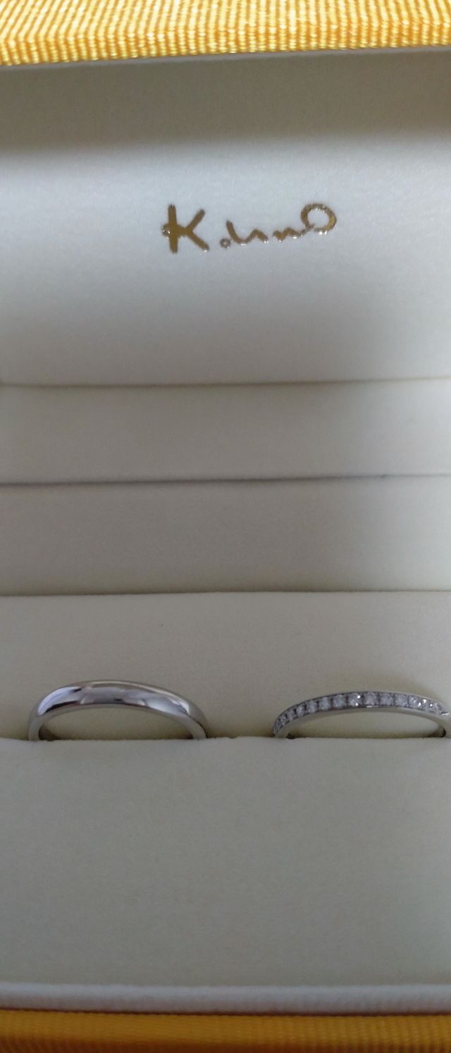 お気に入りの婚約指輪と結婚指輪