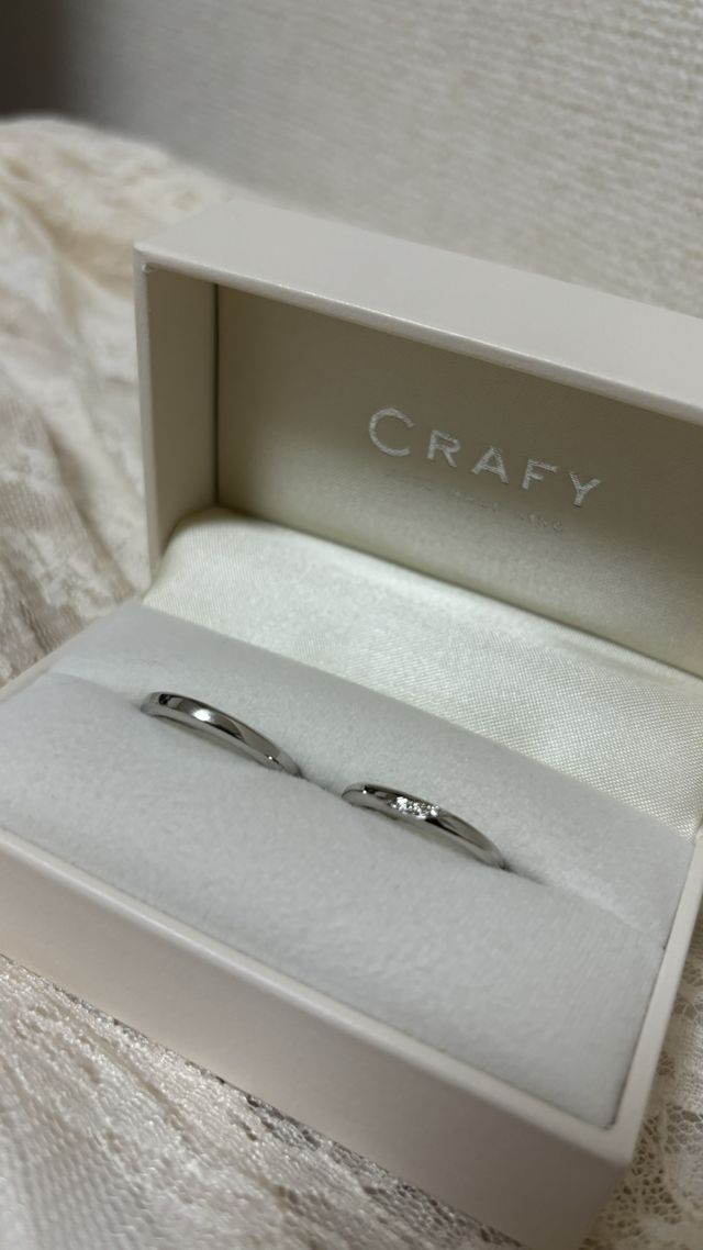 完成して届いた指輪