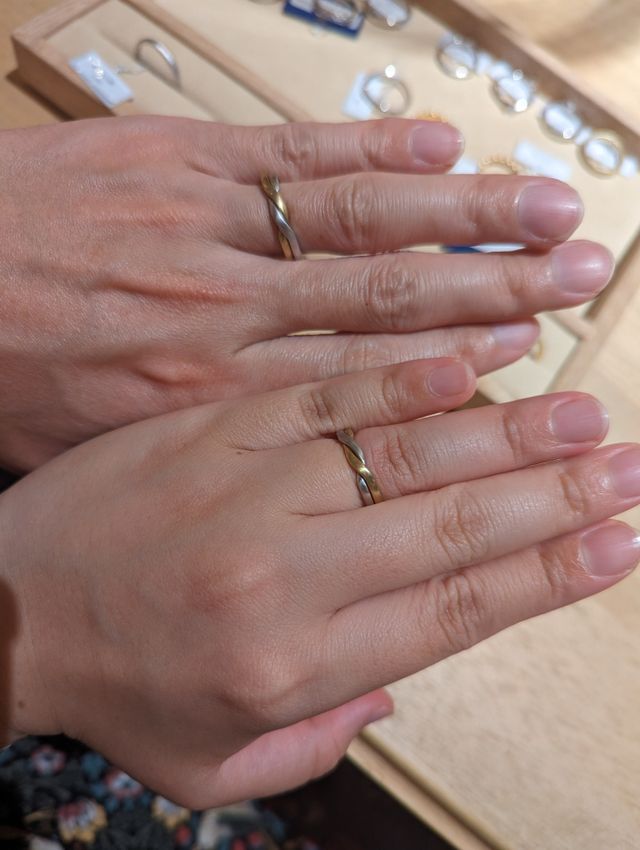 結婚指輪です。
