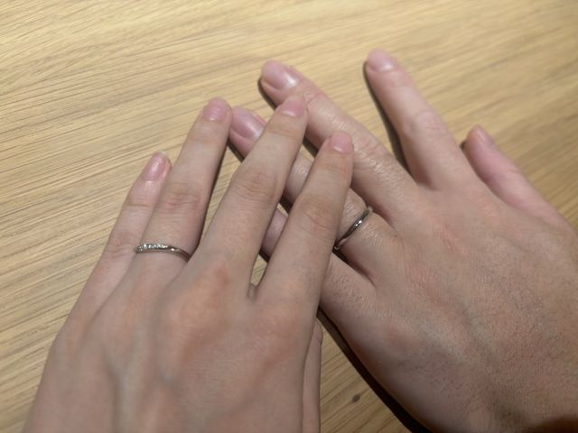 念願の指輪です。