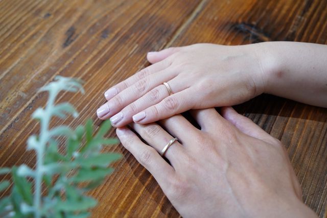 着用時写真。付け心地もよかったです。