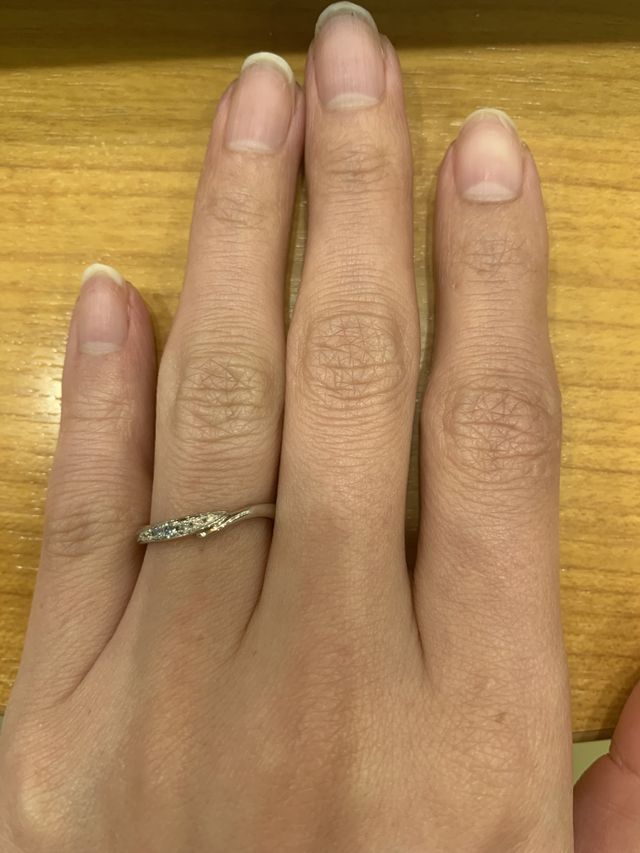 Something Blueの指輪です。