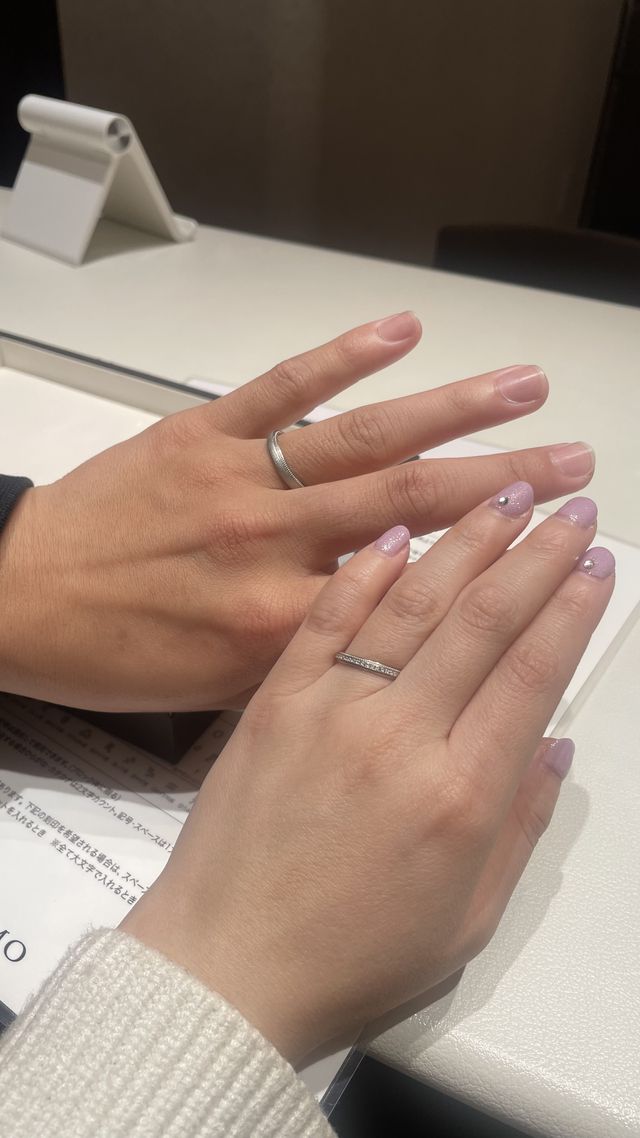 2人で試着したときの写真です。