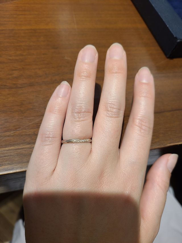 店舗で試着した時のものです！