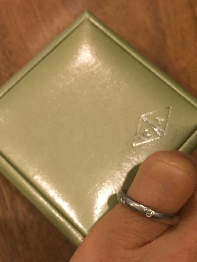 リングのケースと一緒に