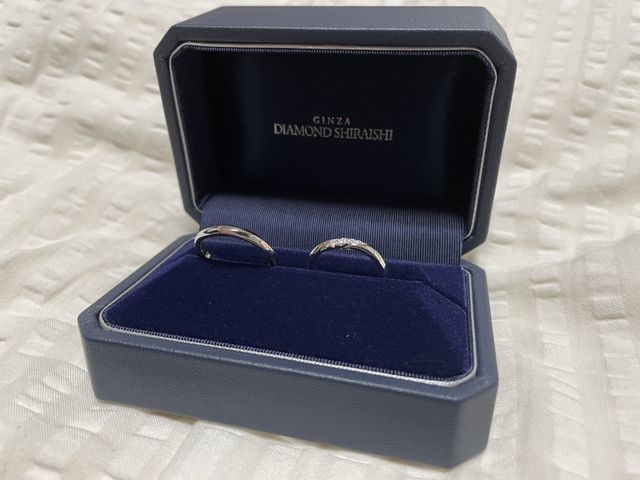大満足の結婚指輪ができました。