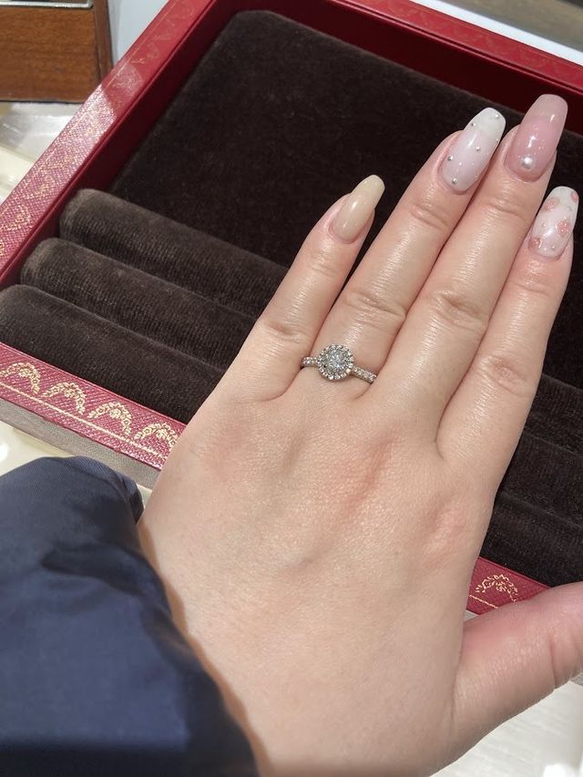 店頭での試着時の写真です。