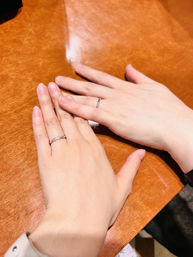 指輪試着時
