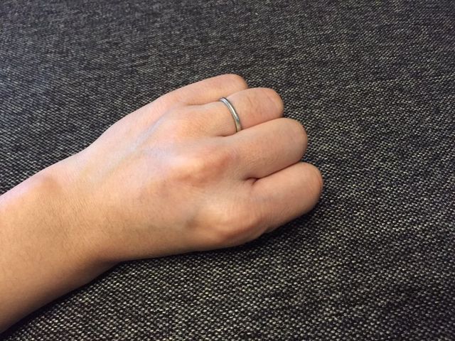 ティファニーのミルグレイン。常に身につけています