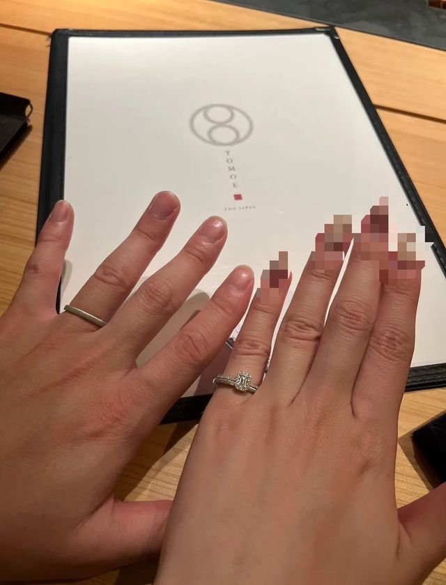 購入前に試着したときの写真です