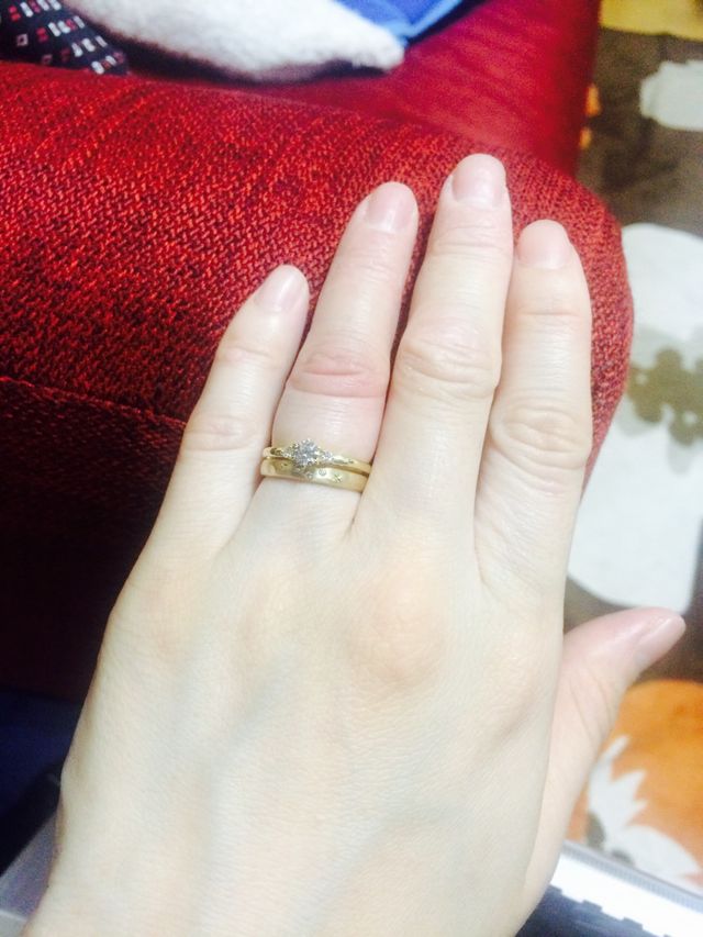 エンゲージと重ね付け。