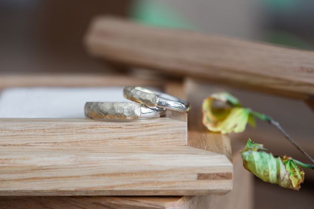 作成いただいたリングの写真です。