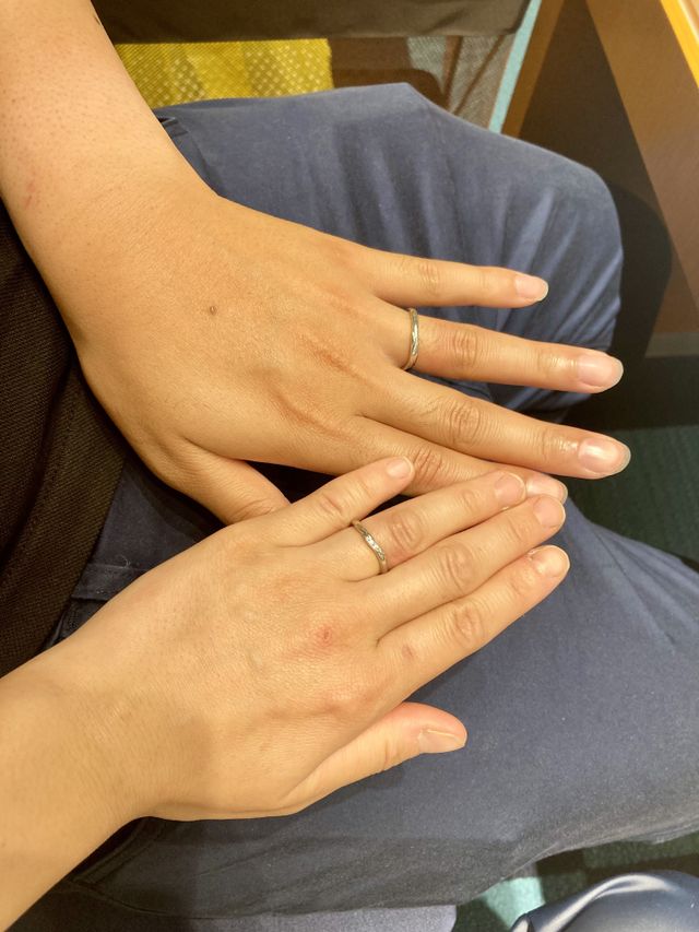 試しに着けてみたときの写真です。