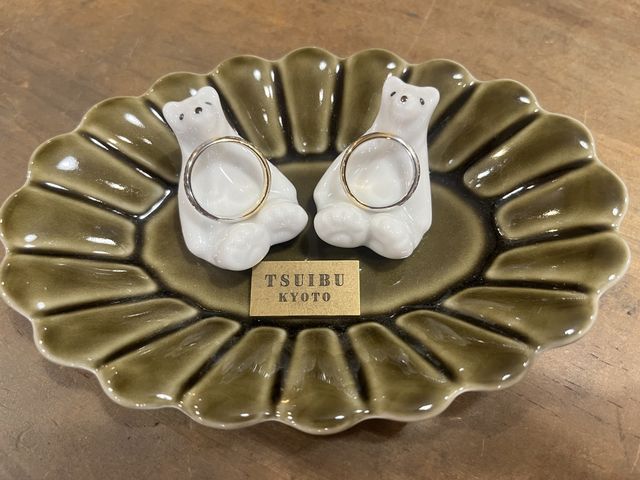 プラチナとゴールドのハーフハーフにしました^_^