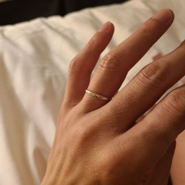 指輪着用時の写真