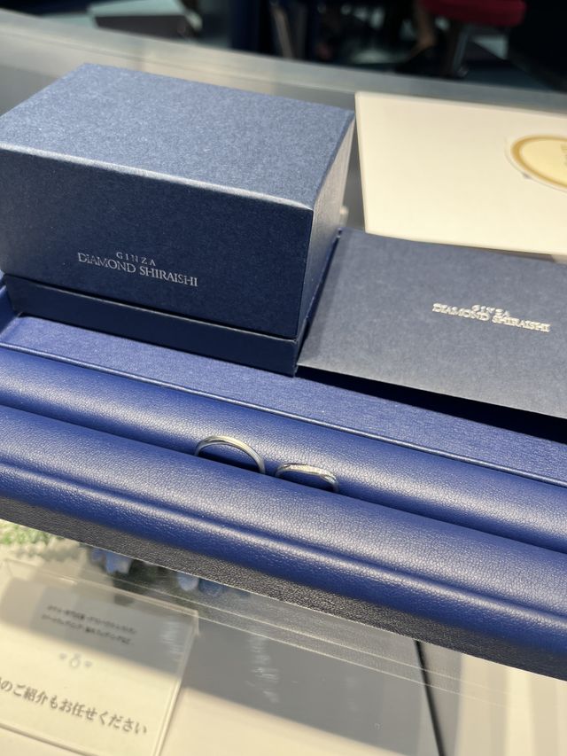 お互い気に入ったデザインを選びました