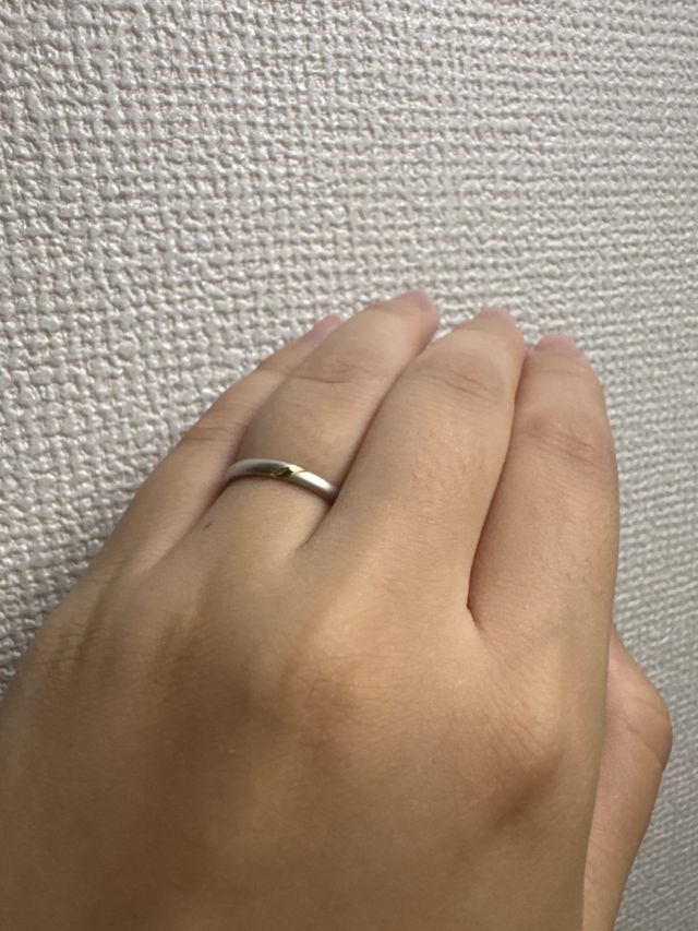 ひねり プラチナ イエローゴールド