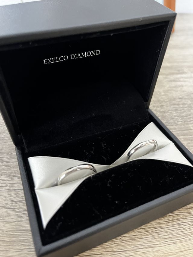 購入した結婚指輪の写真