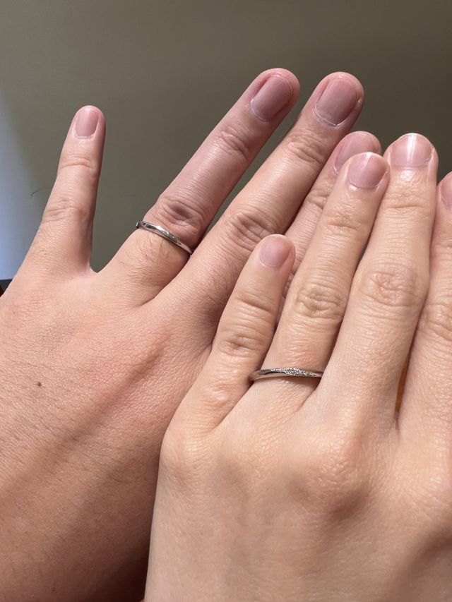 ペアで着用している写真