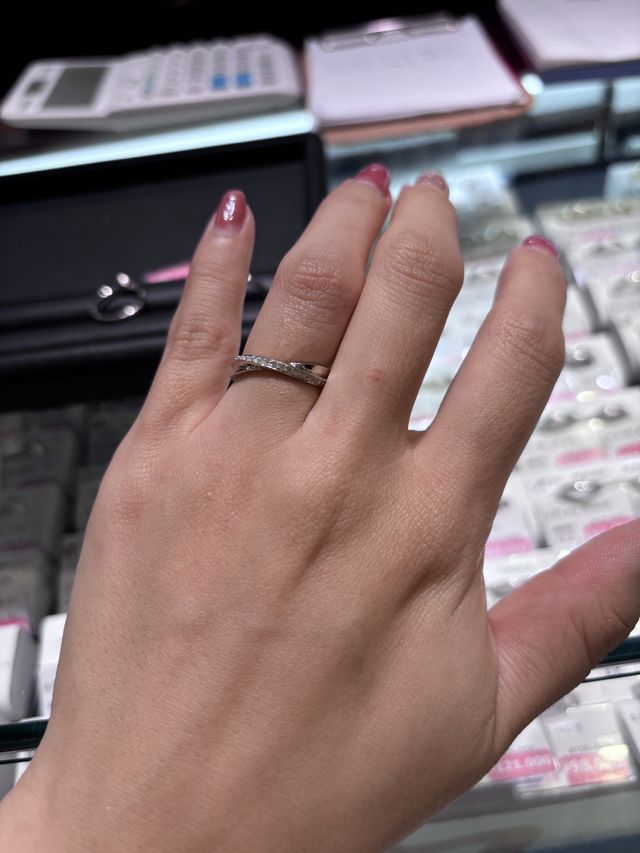 購入した結婚指輪です。