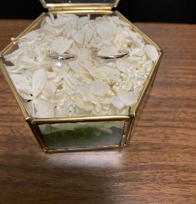 こちらは自宅に帰ってからフラワーケースに移した写真です。
