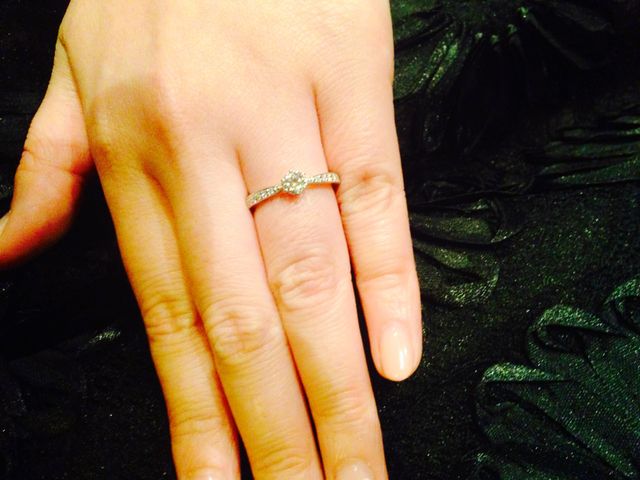 薬指に幸せが舞い降りました&hellip;☆