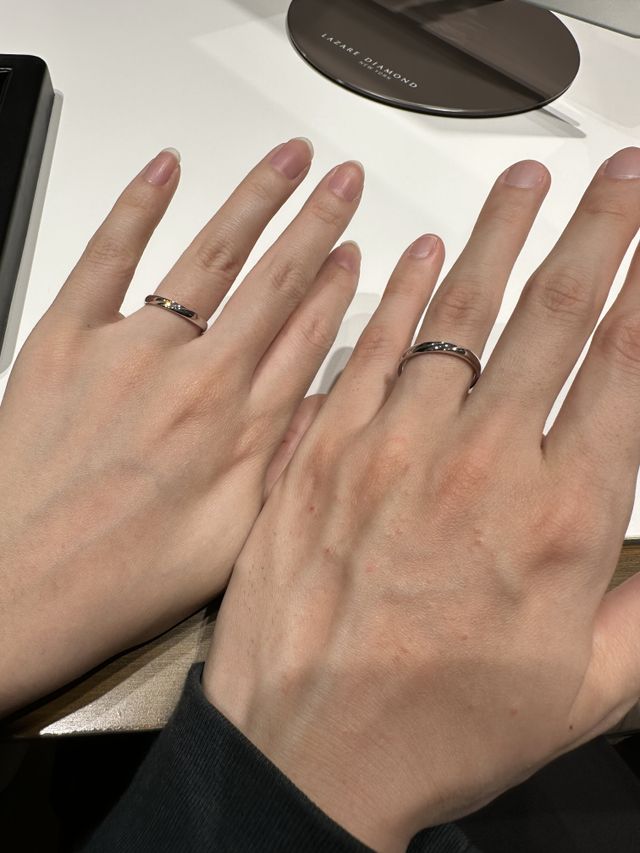 フォレストヒルズという指輪を試着させていただきました。