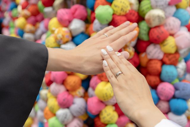 結婚式の前撮りの際に撮影した写真です。