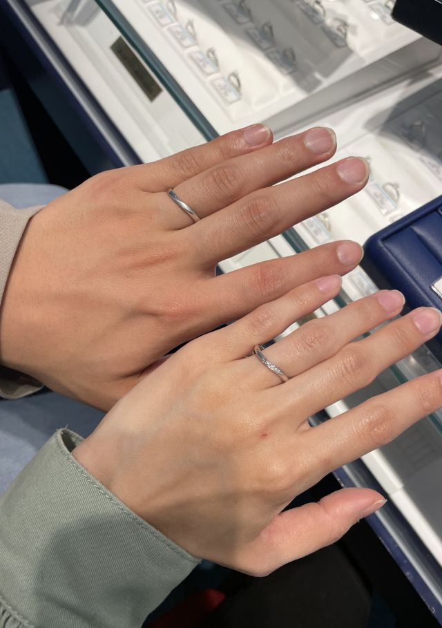 お店で試着の際に撮影した写真です。