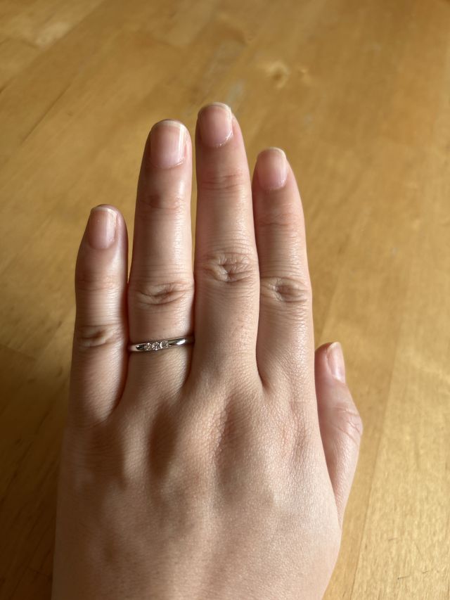 指輪着用時