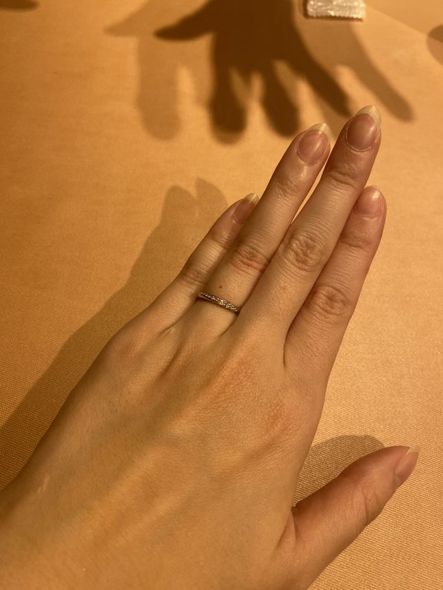 指輪を受け取って最初の1枚