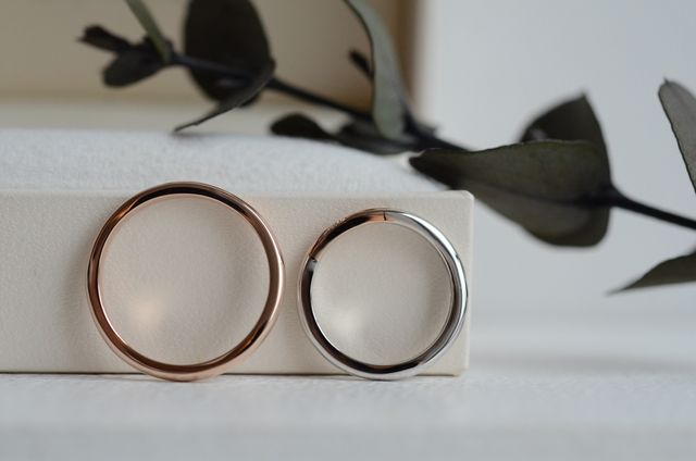 2色のリングにしました。