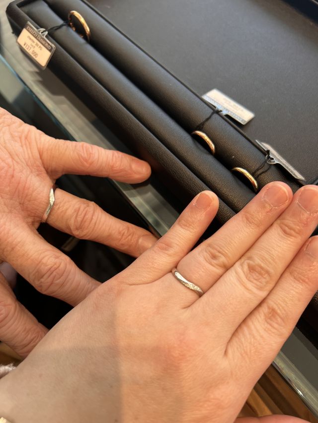 ヒアリングから、複数のリングを提案して頂きました。