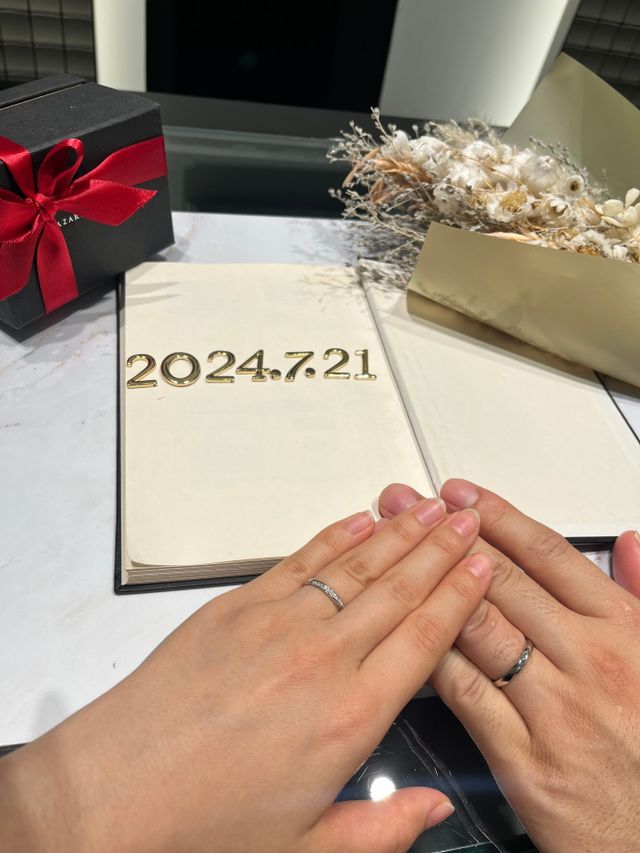 商品受取時の記念撮影